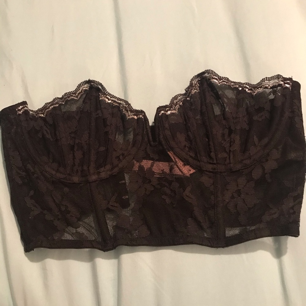 NWT Victoria’s Secret black strapless bra size 34C